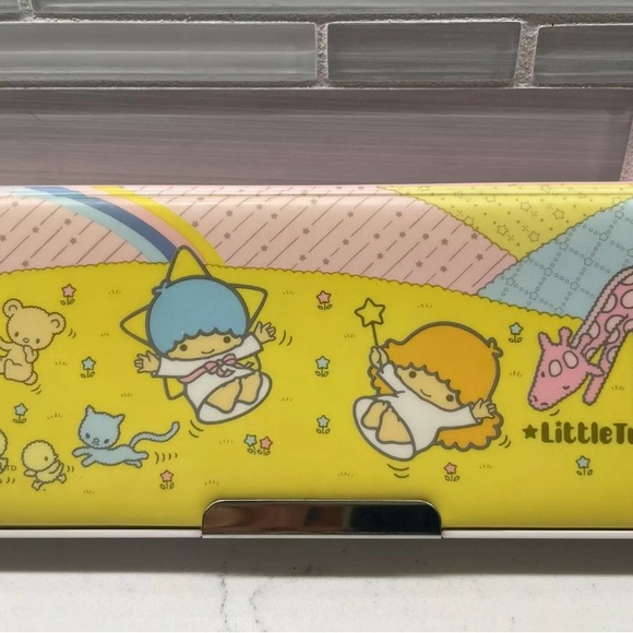 1976 Rare Sanrio Little Twin Stars DoubleSided PencilCase/only pencil case/Japan - Picture 4 of 10